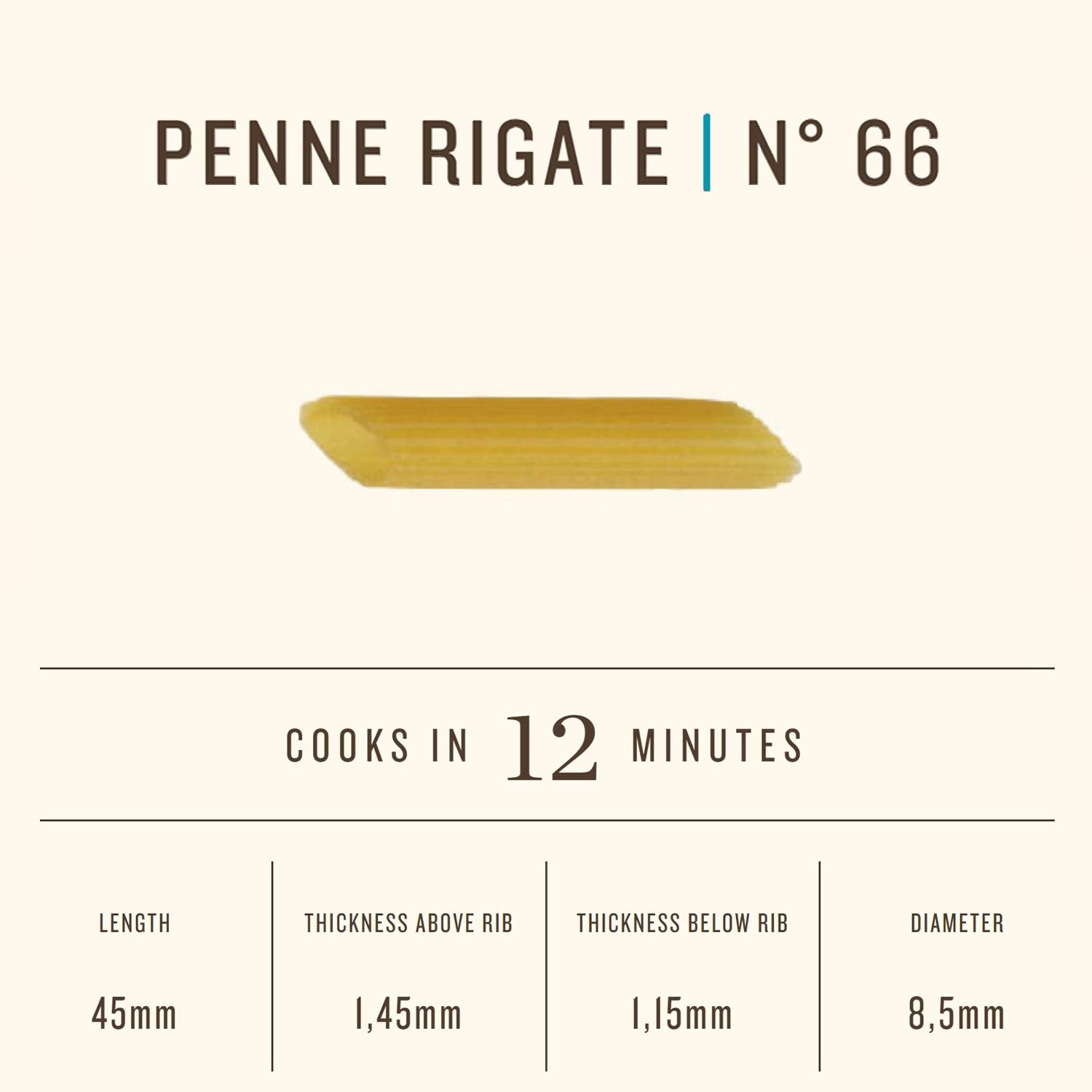 Rummo Rigatoni No.50 servido en plato con salsa espesa resaltando la firmeza