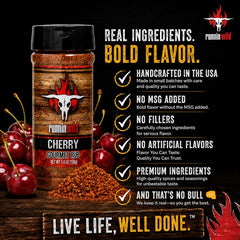 RunninWild textura en polvo de adobo que muestra granulado y beneficio caramelización