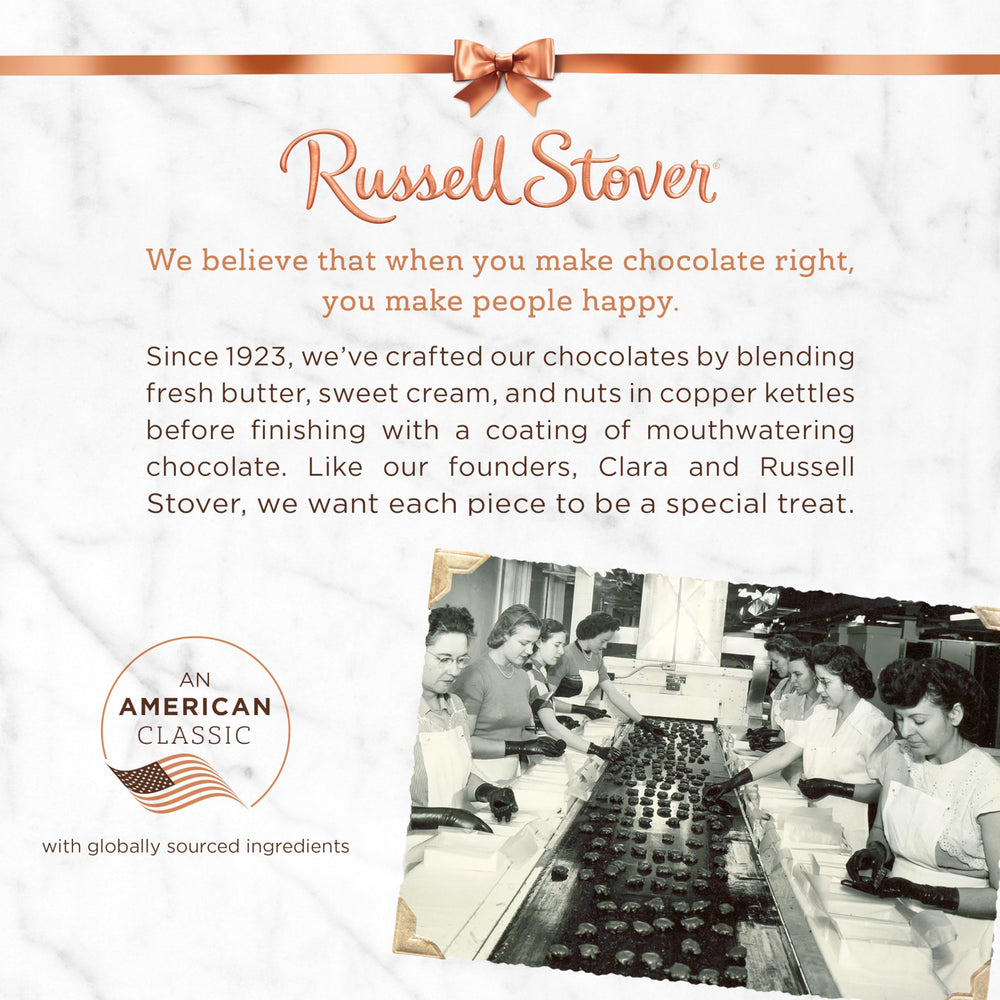 Russell Stover caja envuelta y preparada para entrega como regalo