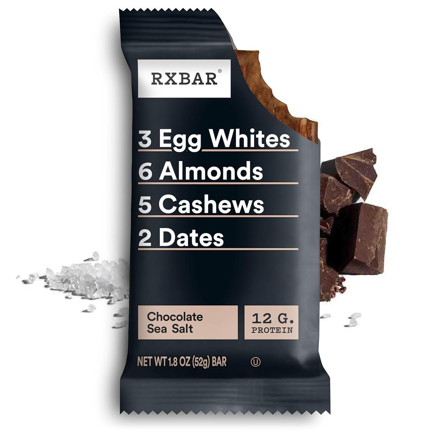 RXBAR barra en mano para comparar tamaño y portabilidad