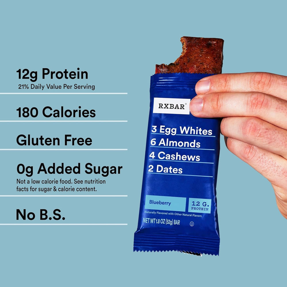 RXBAR corte transversal mostrando nueces y dátiles, saciante
