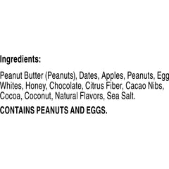 RXBAR corte transversal revela centro cremoso y proteínas