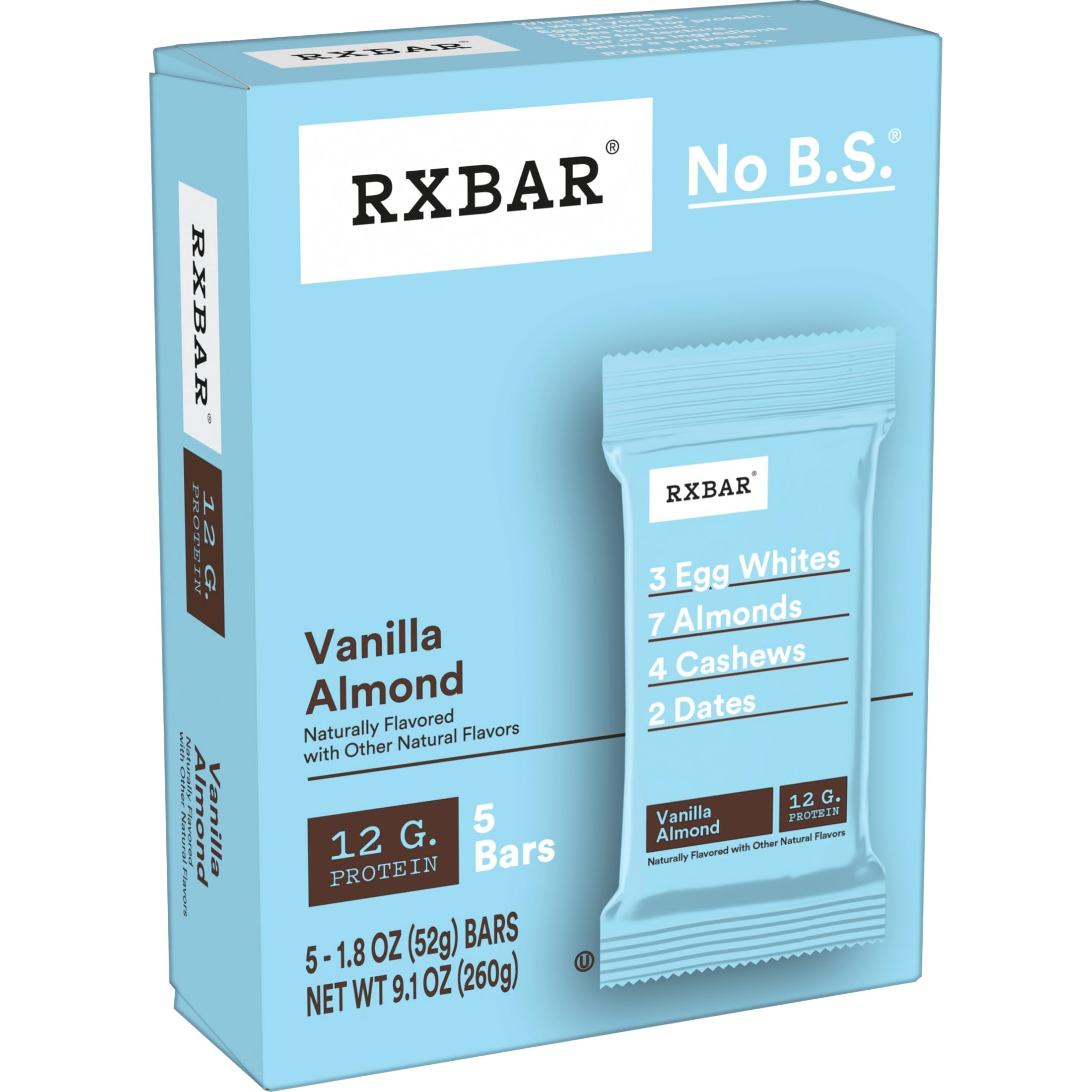 RXBAR varios empaques individuales listos para consumo sobre mesa