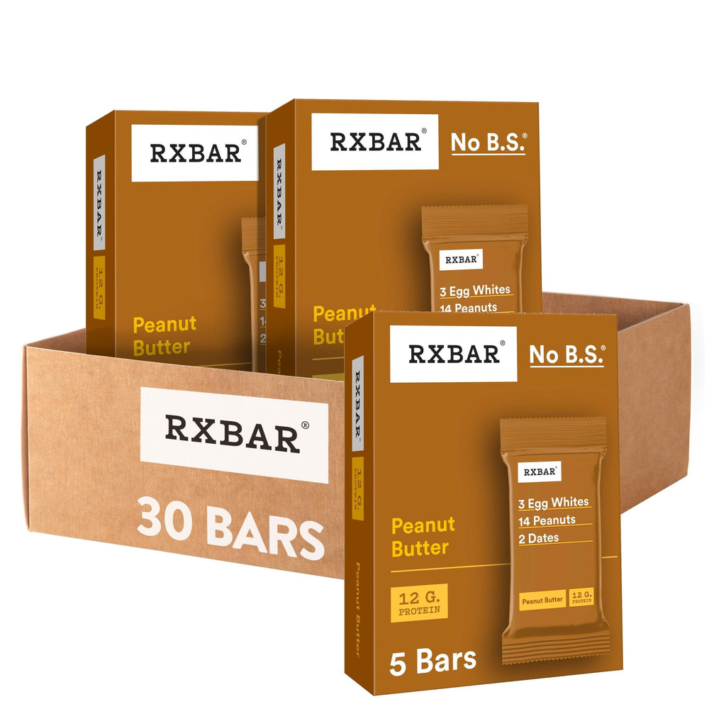 RXBAR paquete frontal de seis cajas mantiene frescura y practicidad