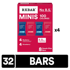 RXBAR Minis barrita abierta mostrando trozos de fruta real y sabor auténtico