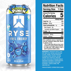 RYSE etiqueta con ingredientes visibles y beneficio transparencia en la fórmula