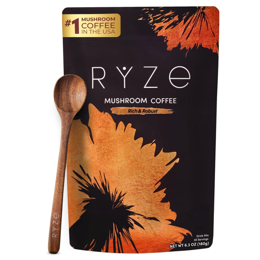 RYZE SUPERFOODS etiqueta nutricional en detalle con información y beneficio claro
