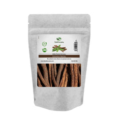 SAAQIN paquete frontal mostrando palitos de regaliz 1 lb, práctico y natural