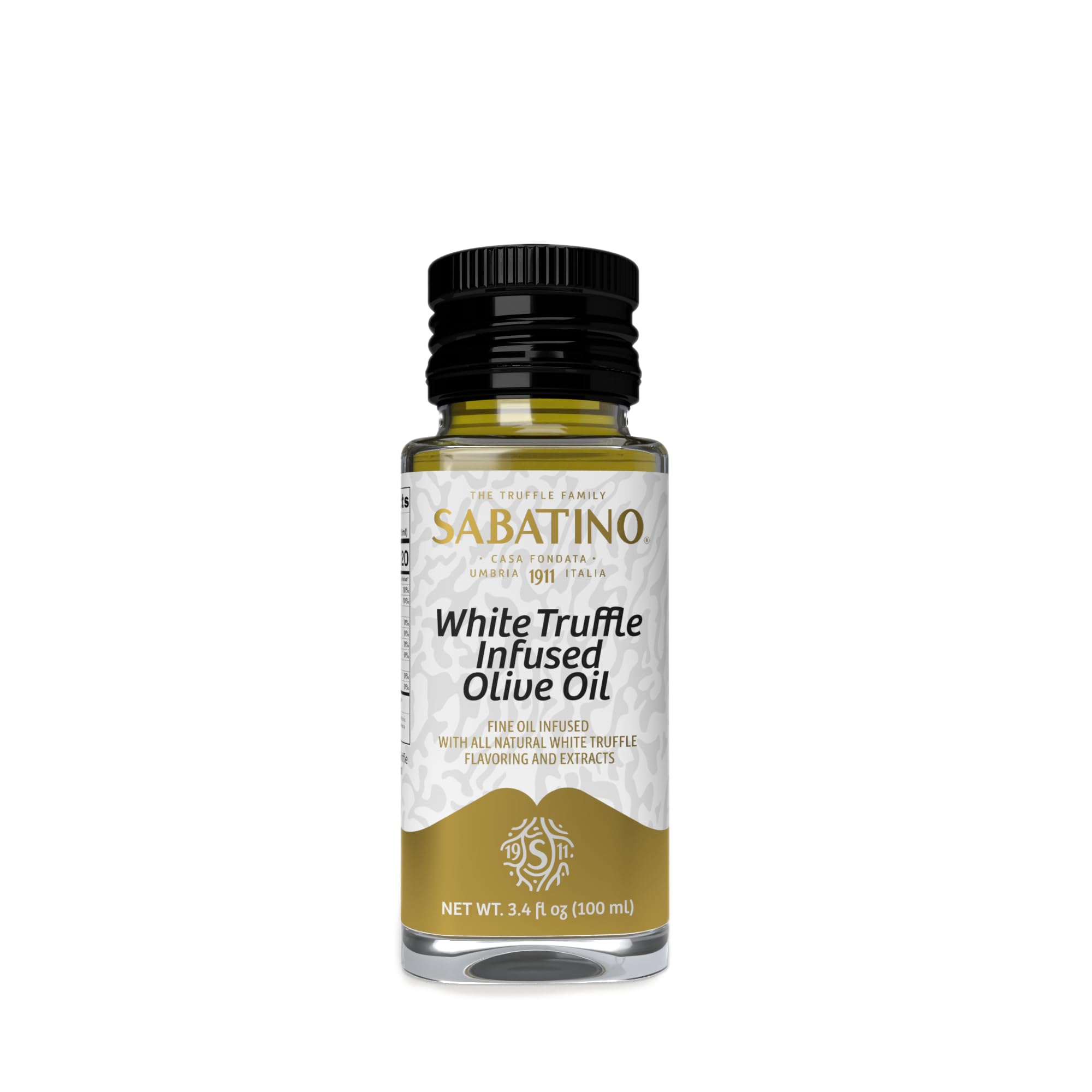 Sabatino Tartufi botella frontal mostrando diseño y capacidad 100 ml