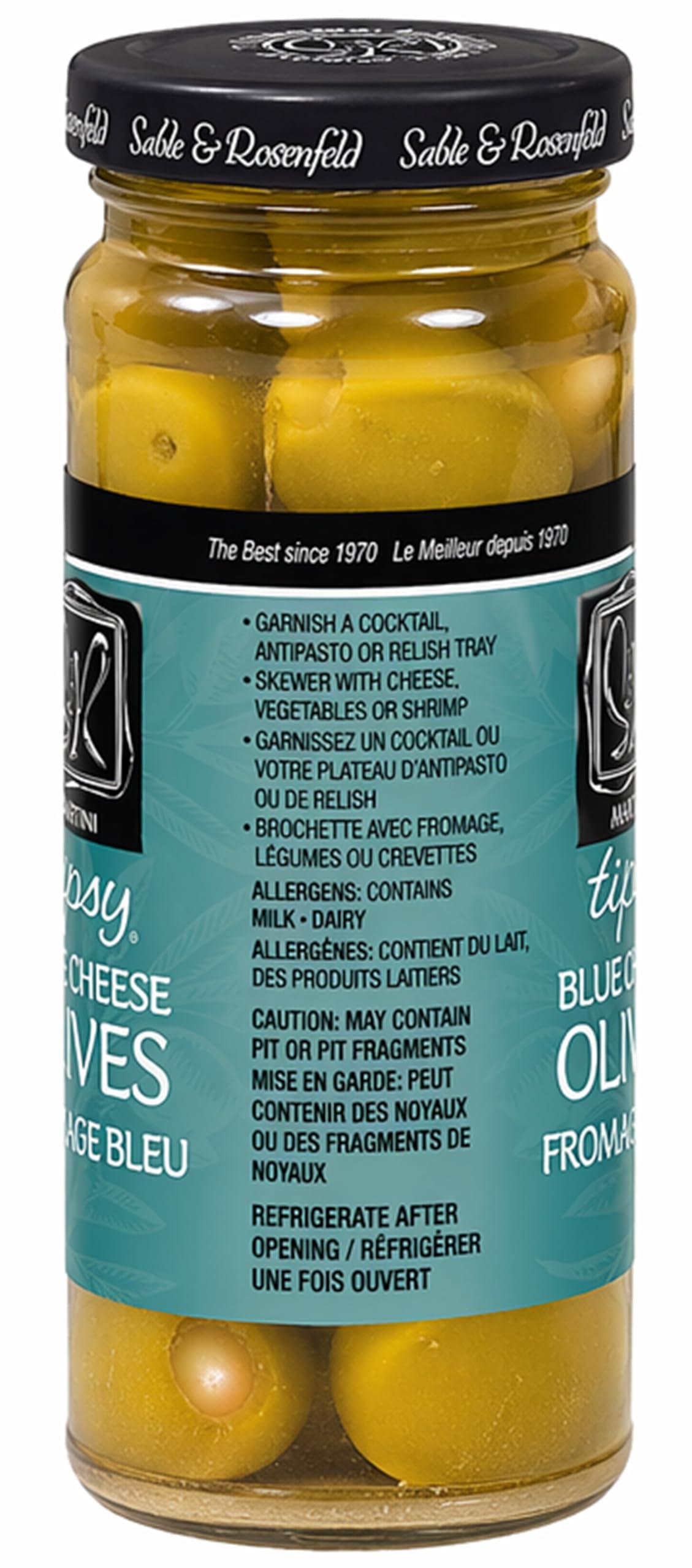 Sable & Rosenfeld detalle de la etiqueta que destaca ingredientes reales