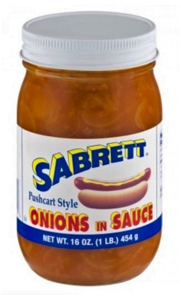 Sabrett frascos frontales paquete de cuatro que muestra frascos de vidrio listos para usar