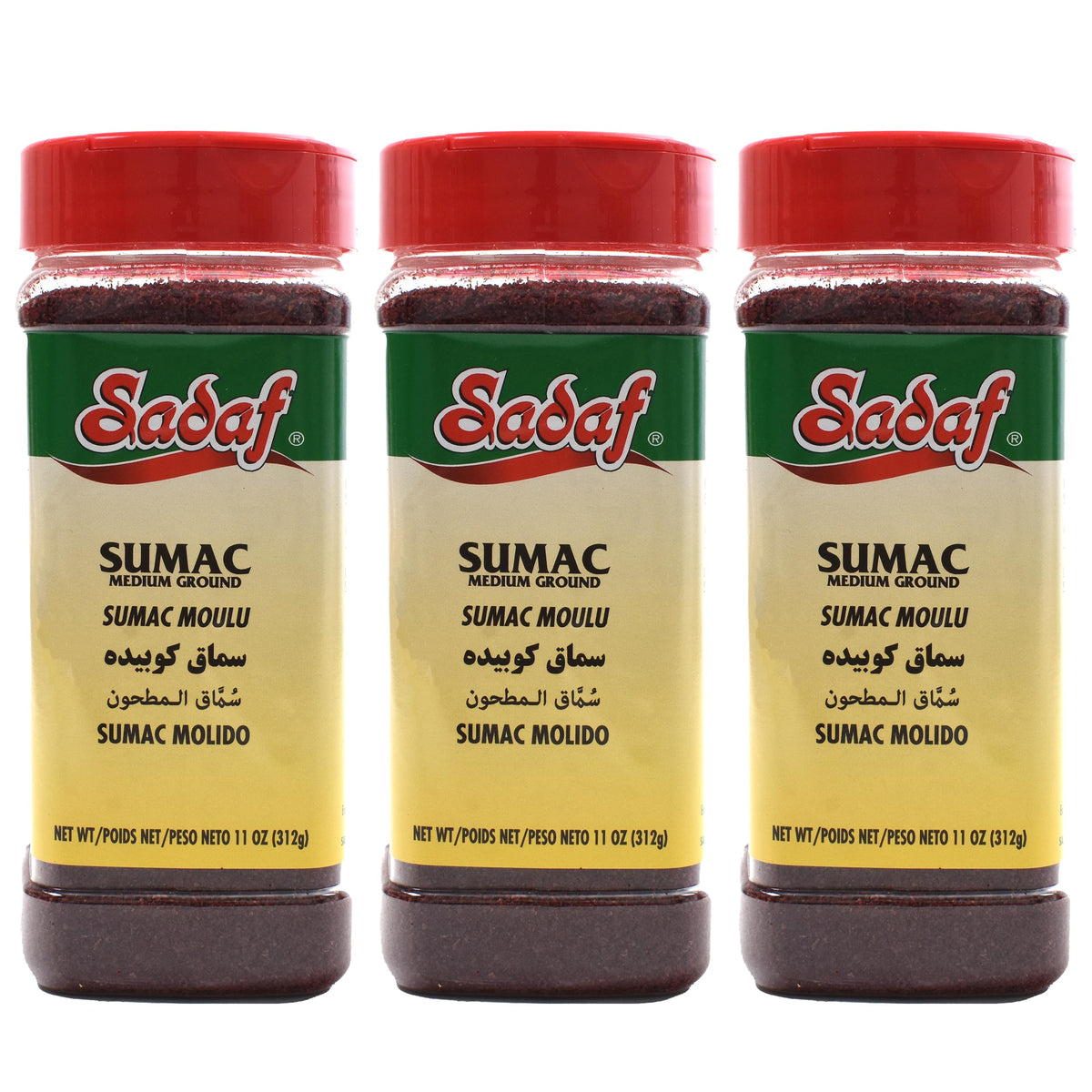 Sadaf sumac frente del frasco mostrando el envase y uso práctico