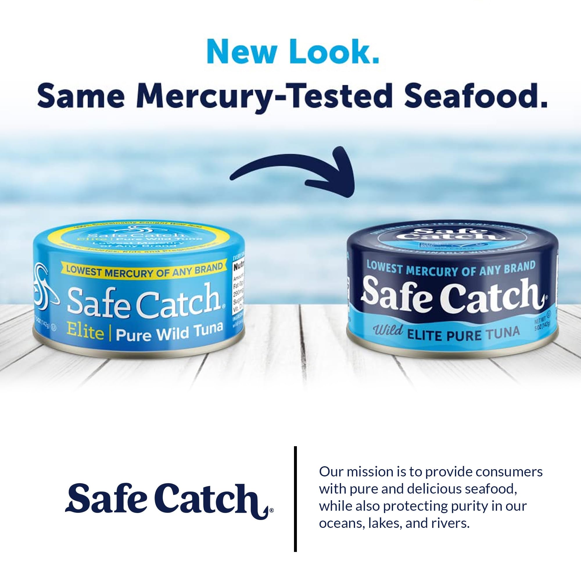 Safe Catch pack de 12 latas embaladas, almacenamiento práctico