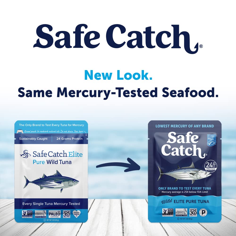 Safe Catch etiqueta con certificaciones de sostenibilidad y dietas