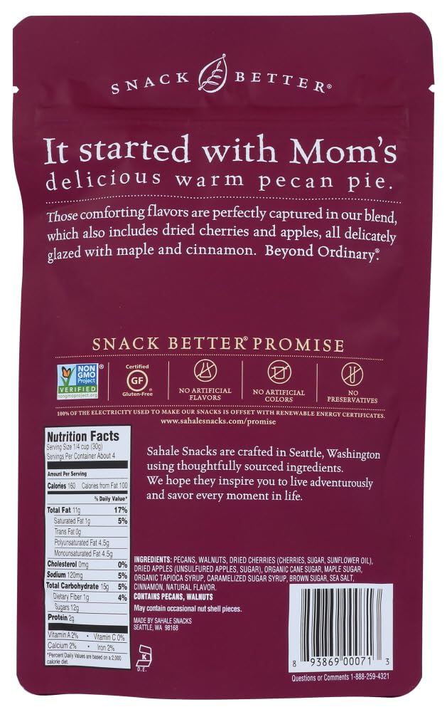 Sahale Snacks mezcla en un bol lista para comer con frutas y nueces, opción de merienda