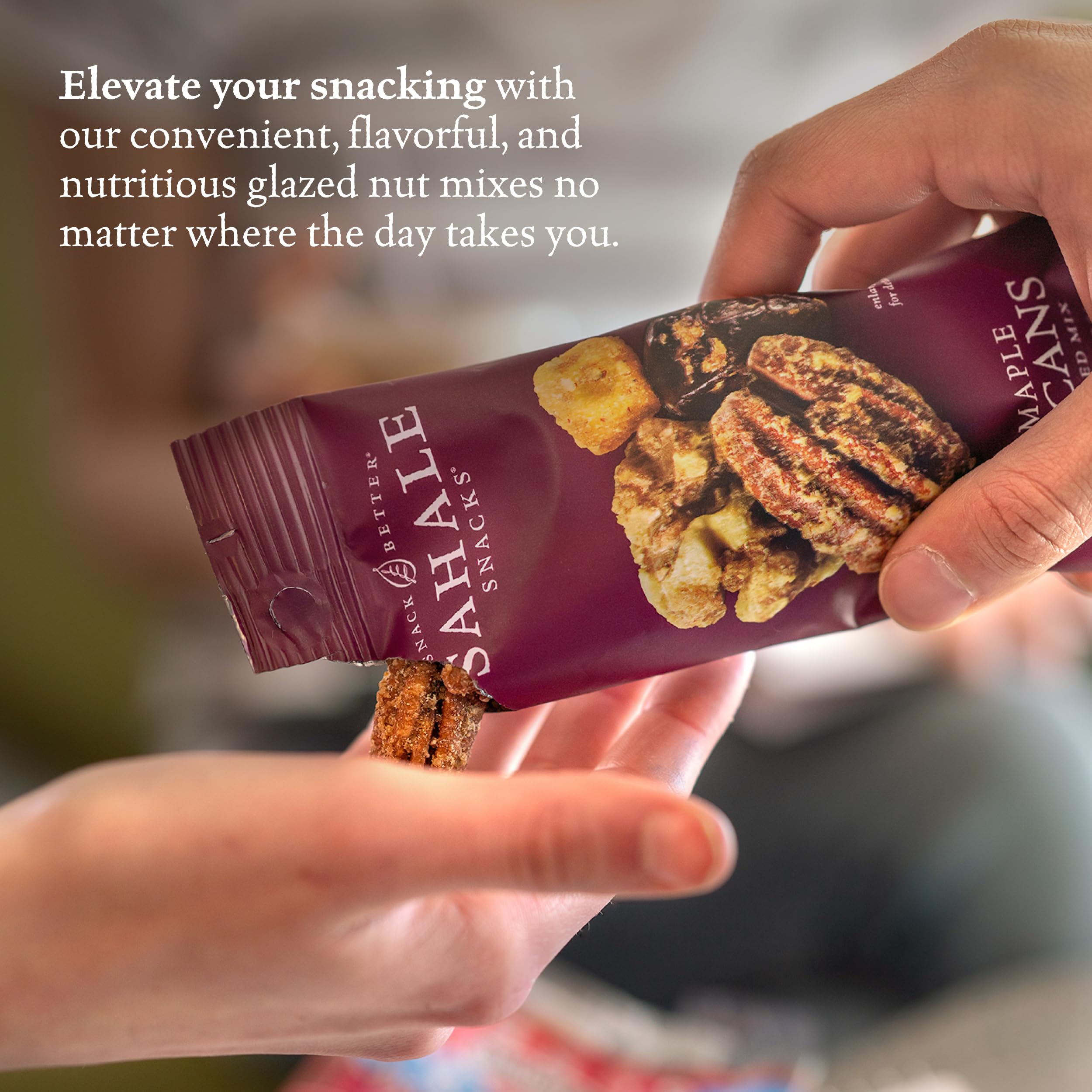 Sahale Snacks etiqueta con certificaciones Kosher y sin gluten para confianza del consumidor