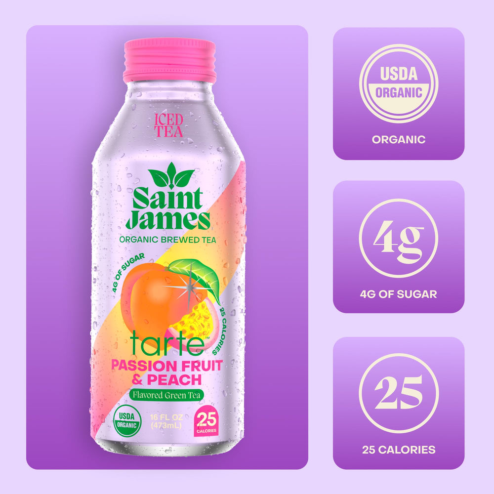 Saint James detalle de etiqueta Saint James x Tarte, atractivo visual