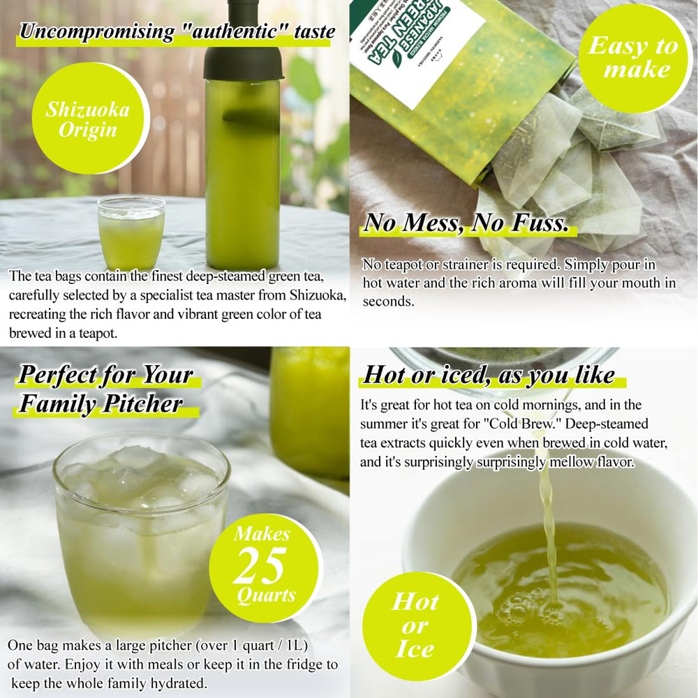 SAJIMOTO TEA envase sellado al vacío que preserva frescura y aroma