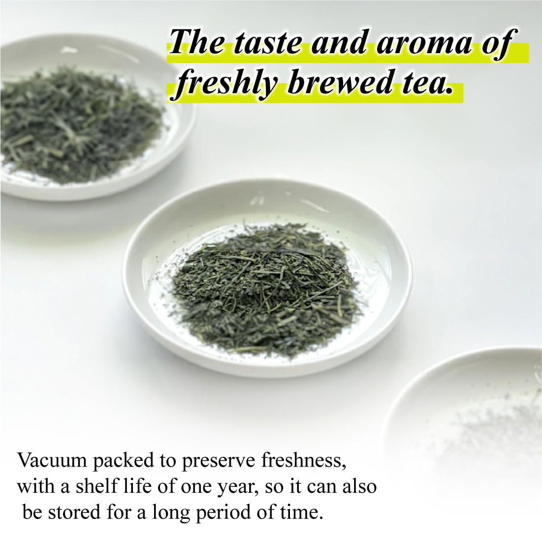 SAJIMOTO TEA taza de té caliente con color verde intenso y sabor umami