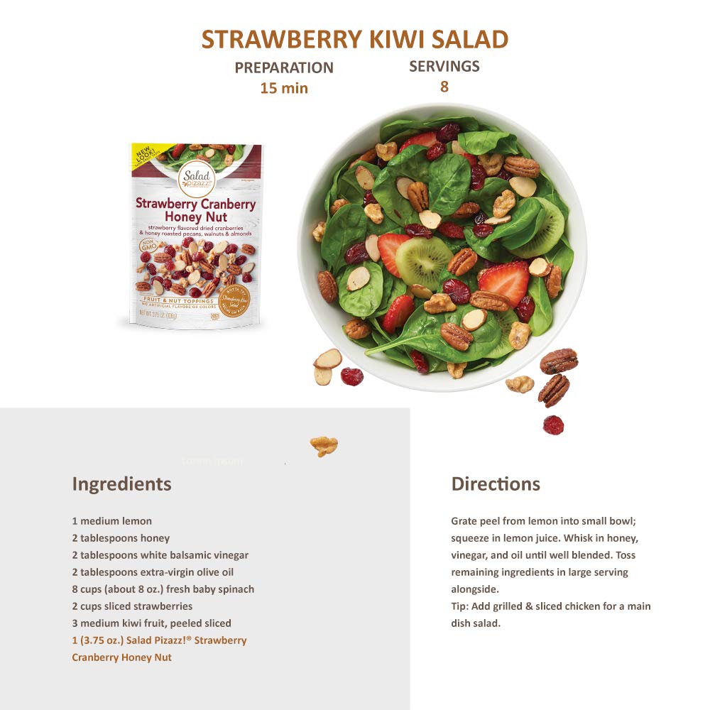 Salad Pizazz! primer plano de pacanas, nueces y almendras glaseadas con miel