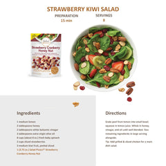 Salad Pizazz! primer plano de pacanas, nueces y almendras glaseadas con miel