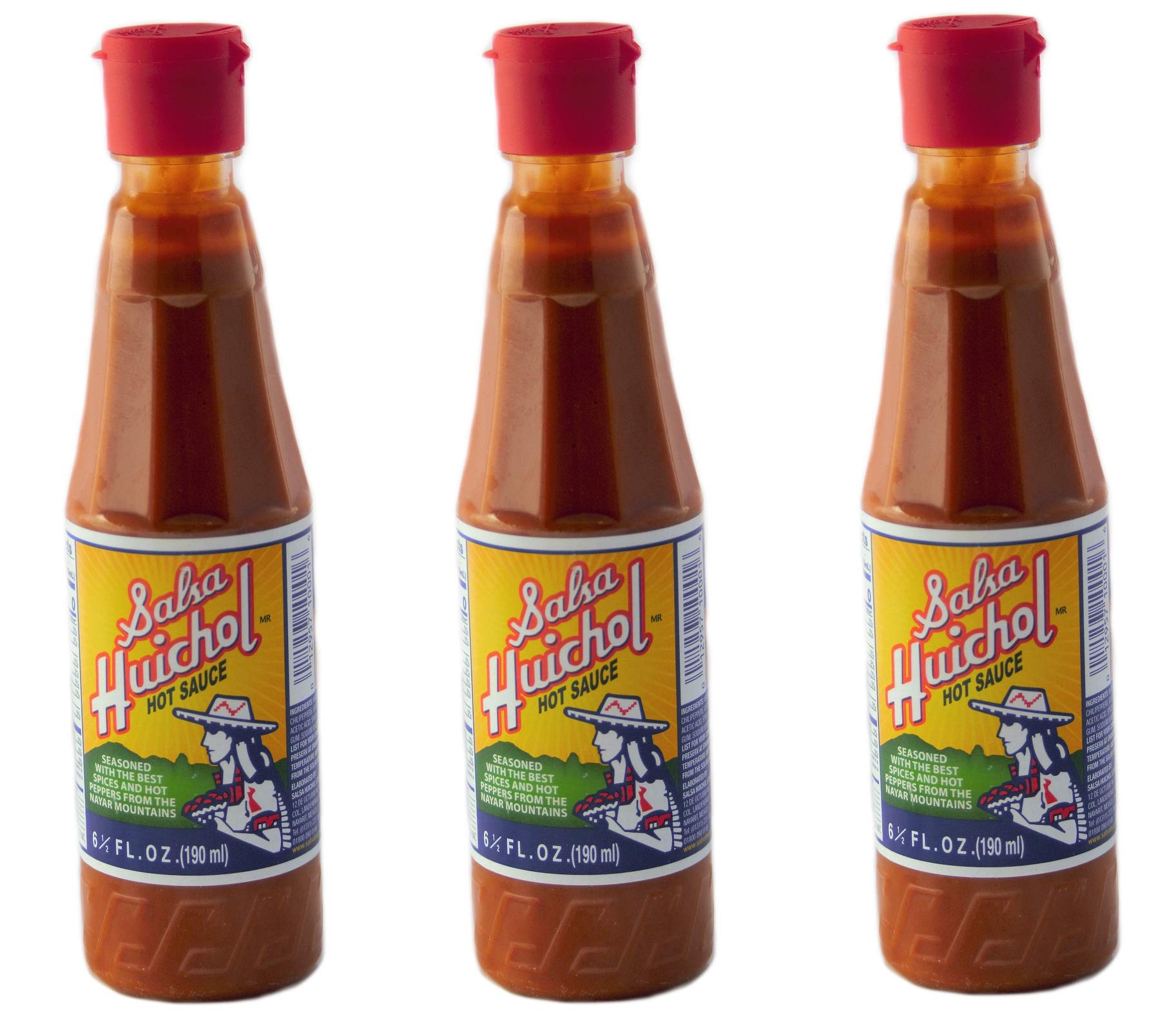 Salsa Huichol rociada sobre tacos, realzando sabor y aportando picor equilibrado
