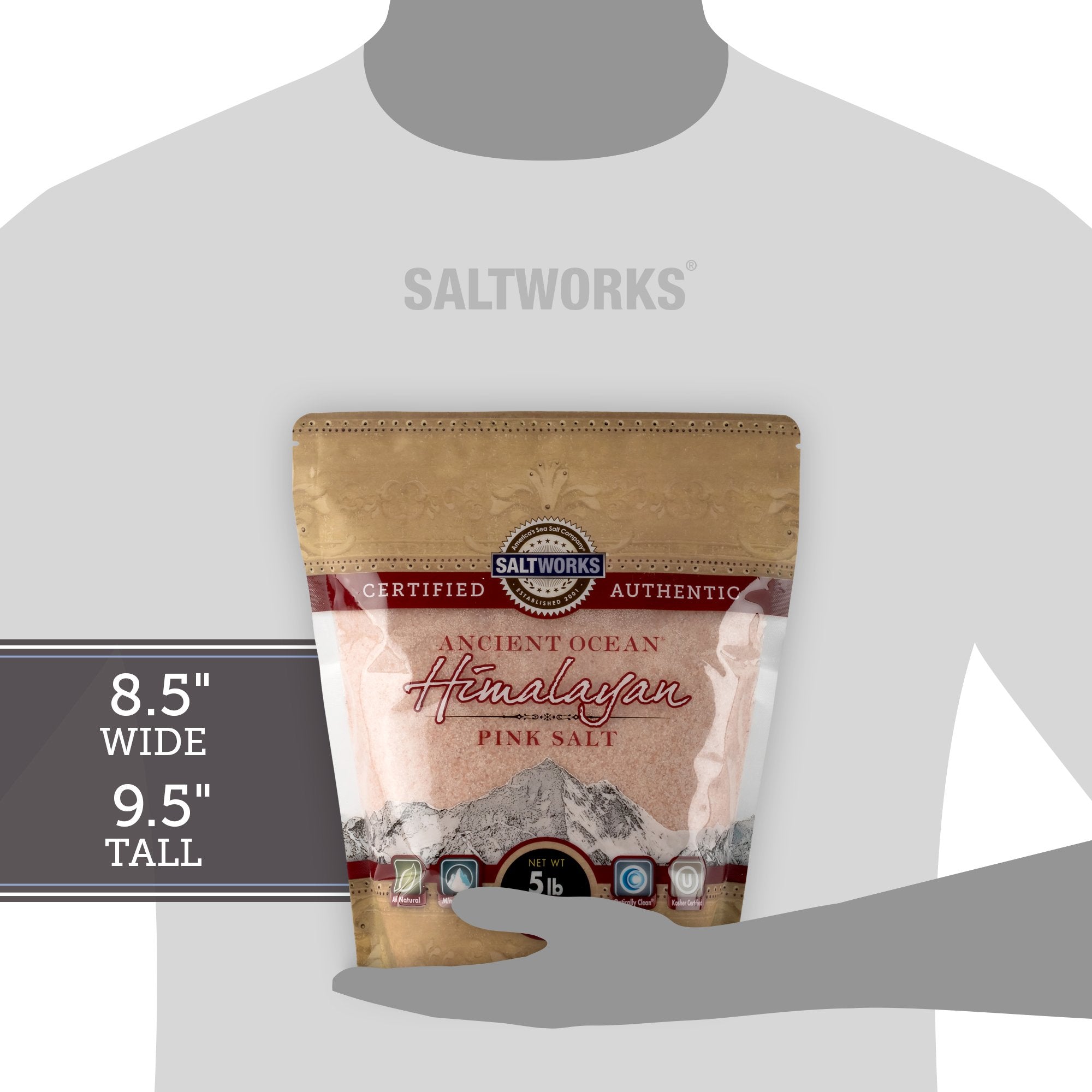 SaltWorks sal disolviéndose en baño que sugiere relajación