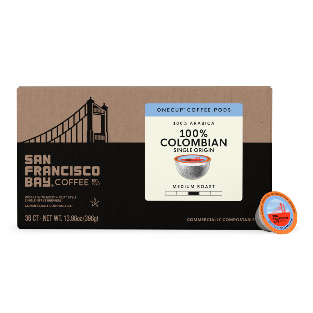San Francisco Bay taza servida desde cápsula, sabor balanceado y aroma