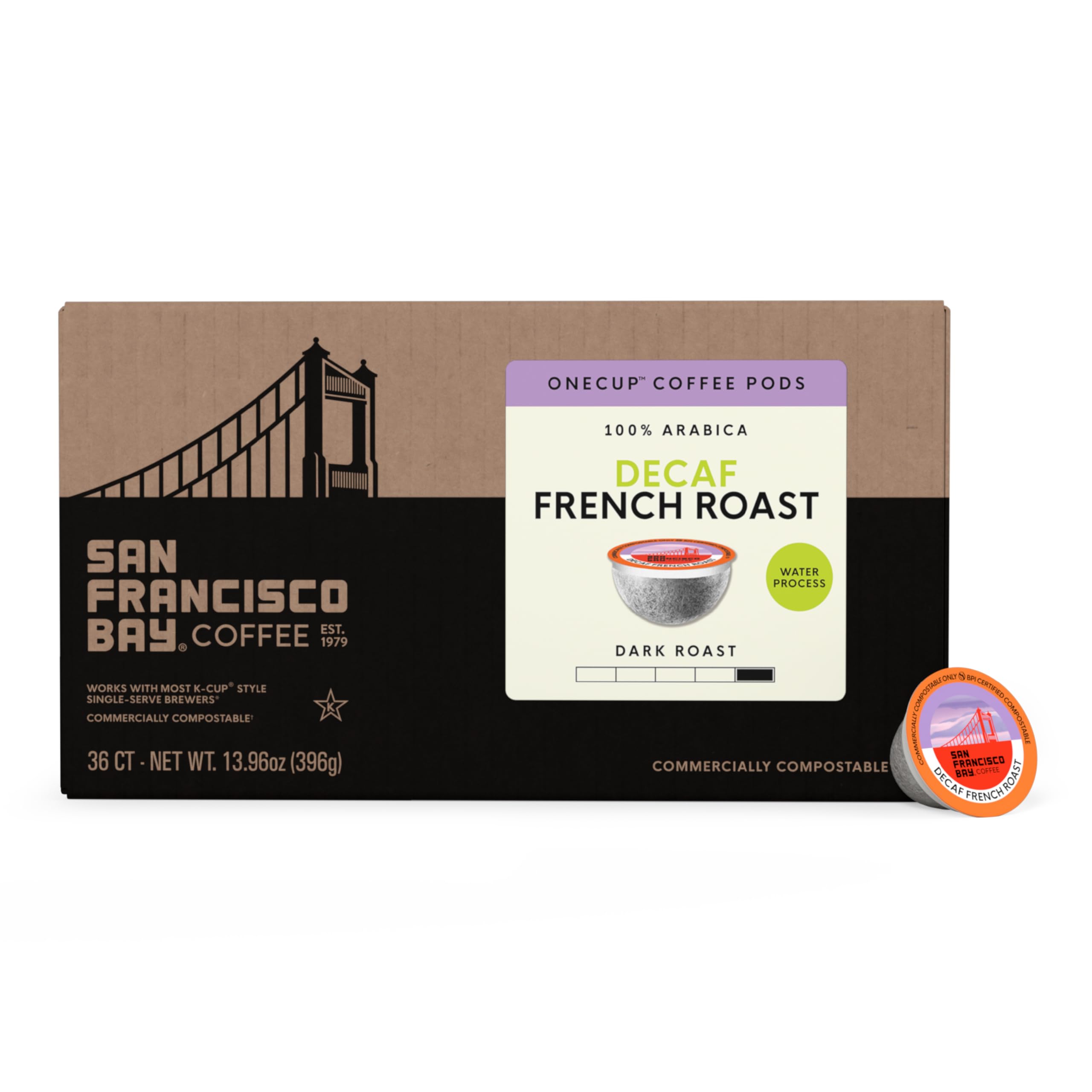 San Francisco Bay cápsula en cafetera compatible K-Cup, extracción consistente