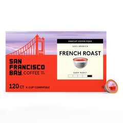 San Francisco Bay frente del empaque mostrando 120 cápsulas y beneficio de almacenamiento
