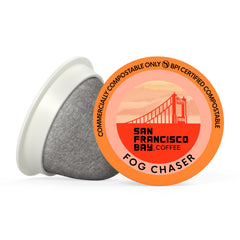 San Francisco Bay taza de Fog Chaser preparada con crema y sabor equilibrado