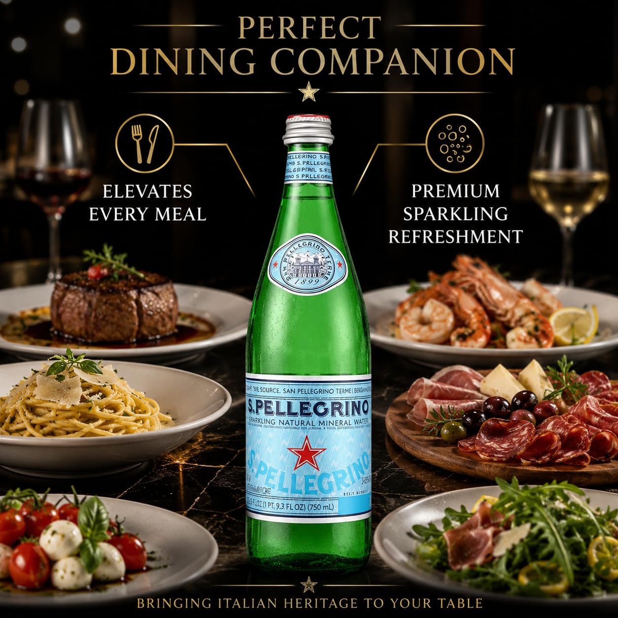 San Pellegrino detalle del tapón preservando gas y pureza