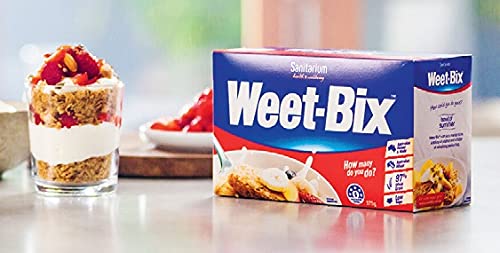 Sanitarium Weet-Bix en bol con leche listo para un desayuno rápido y nutritivo