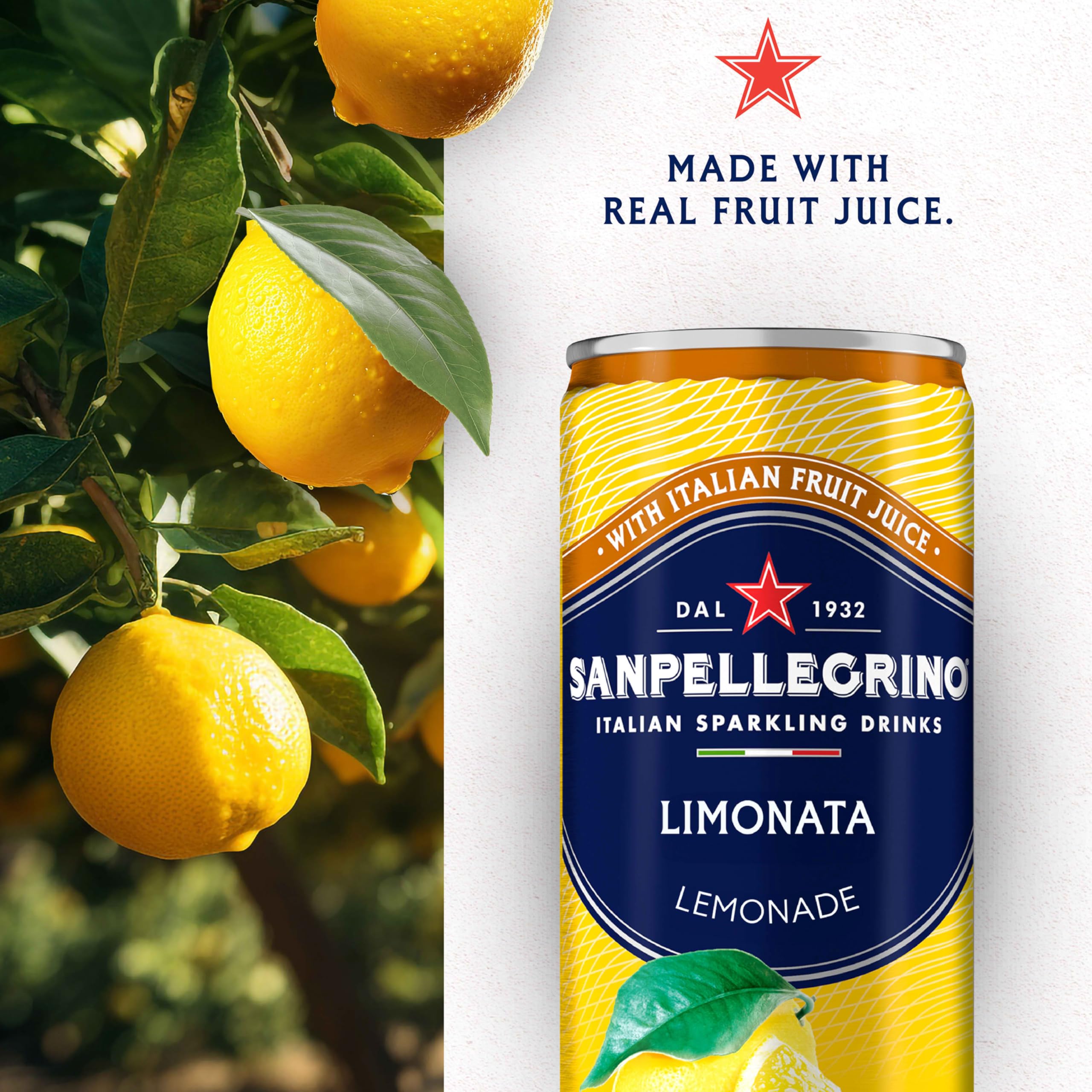 Sanpellegrino lata abierta con burbujas, beneficio de efervescencia delicada