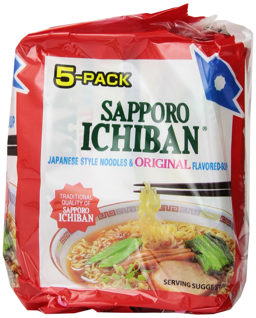 Sapporo Ichiban sobre de condimento abierto mostrando la salsa de soja y aroma