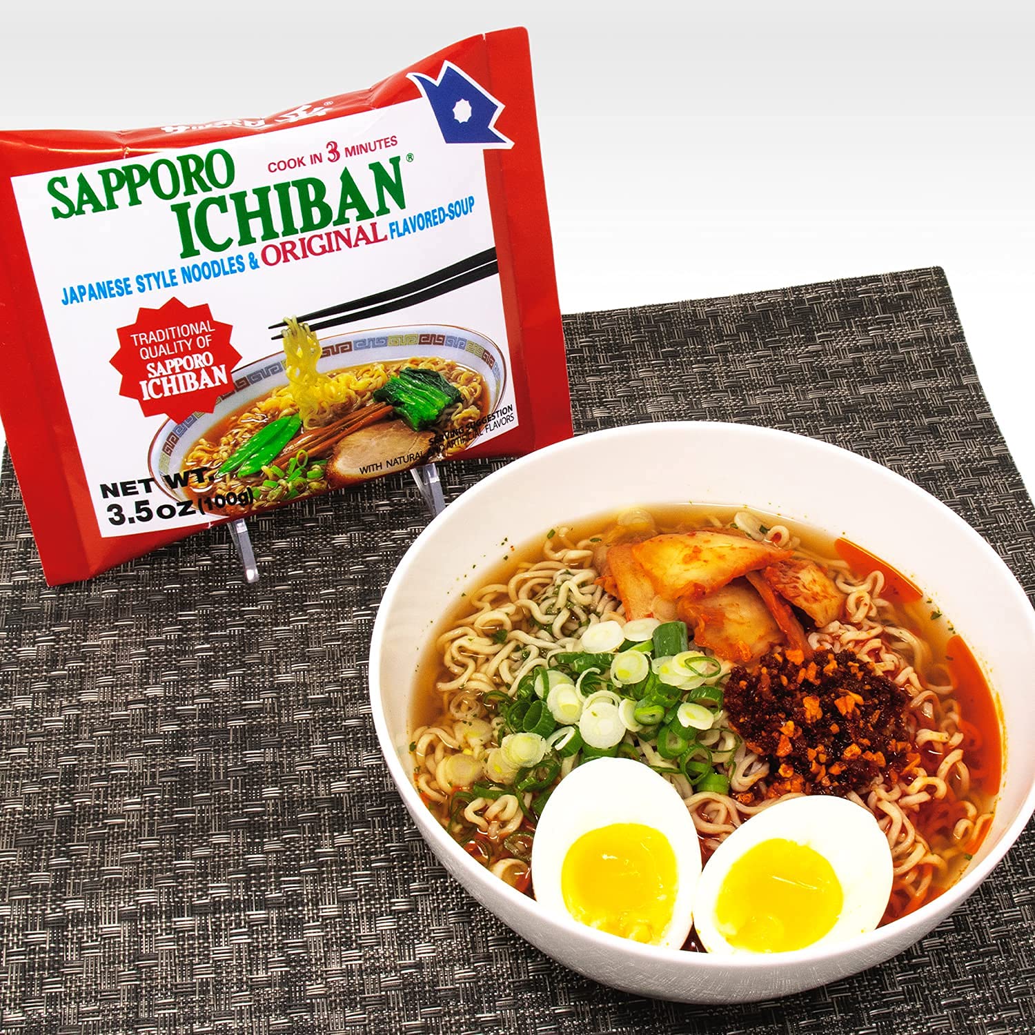Sapporo Ichiban en cocina estilo de vida sugiriendo comidas rápidas y caseras