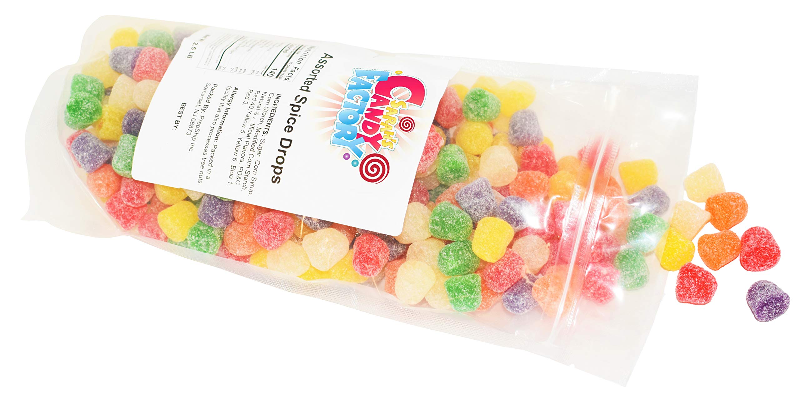Sarah's Candy Factory bolsa guardada en despensa lista para consumo doméstico