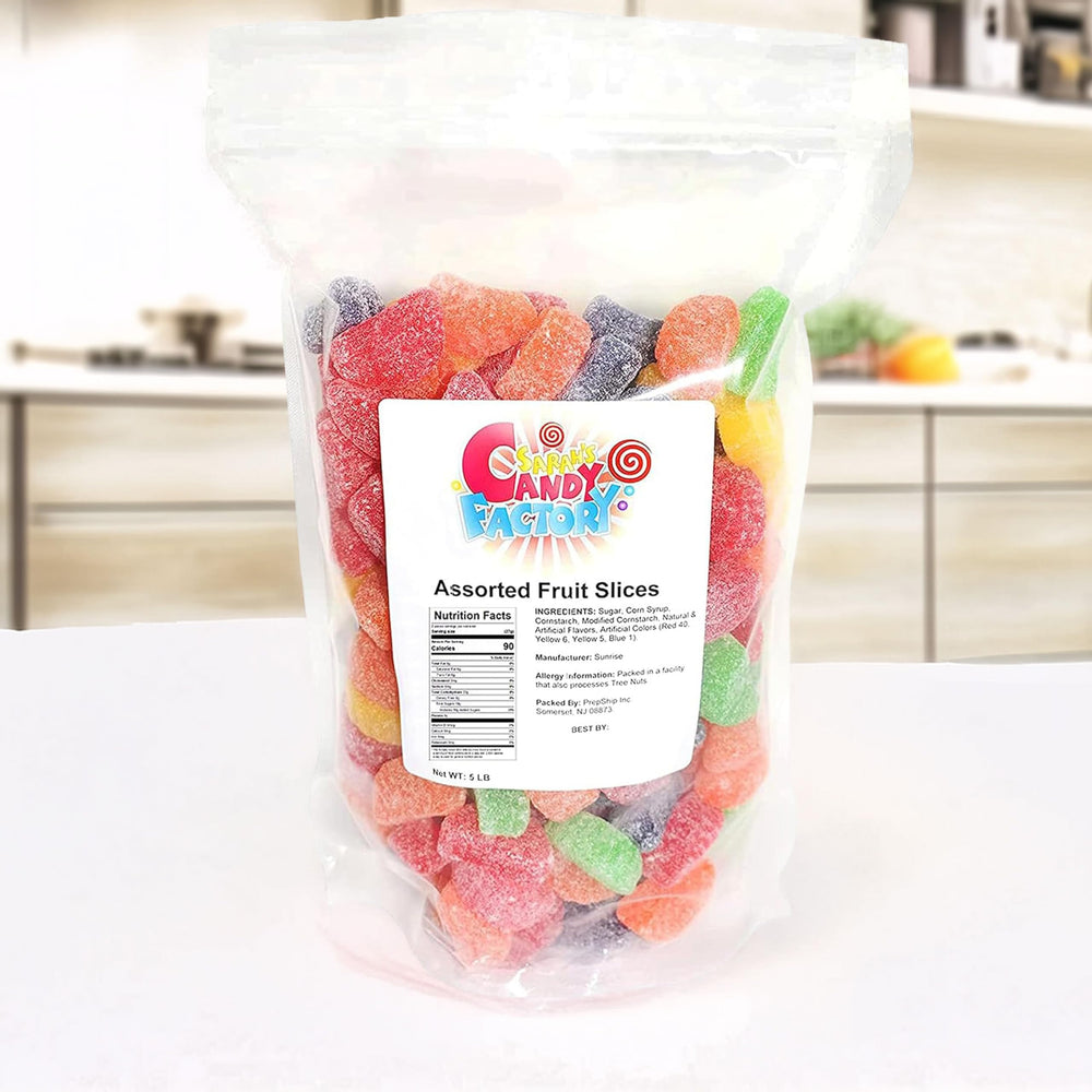 Sarah's Candy Factory presentación en fiesta resaltando variedad y color