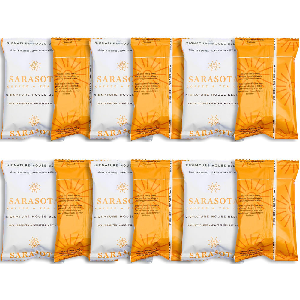 SARASOTA COFFEE empaque frontal del Breakfast Blend, conveniencia para hogar