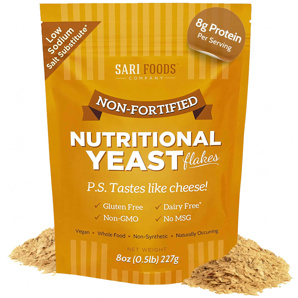 Sari Foods Levadura Nutricional envase frontal, visual apetitoso y claro