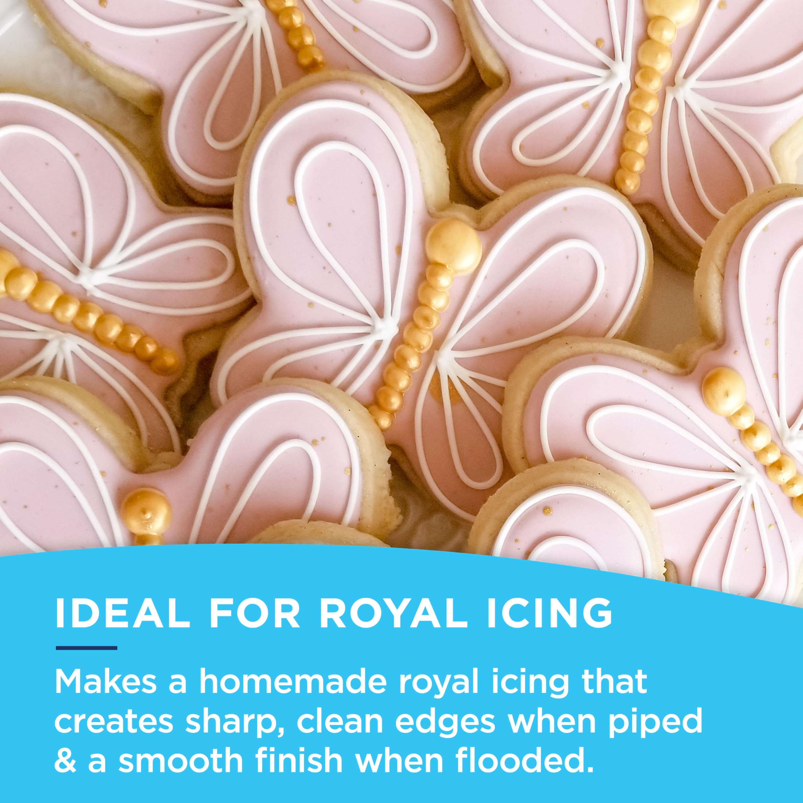 Satin Ice merengue decorativo en tarta con estructura estable