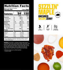 Savage Jerky Co. bolsa resellable abierta muestra porción práctica y fresca