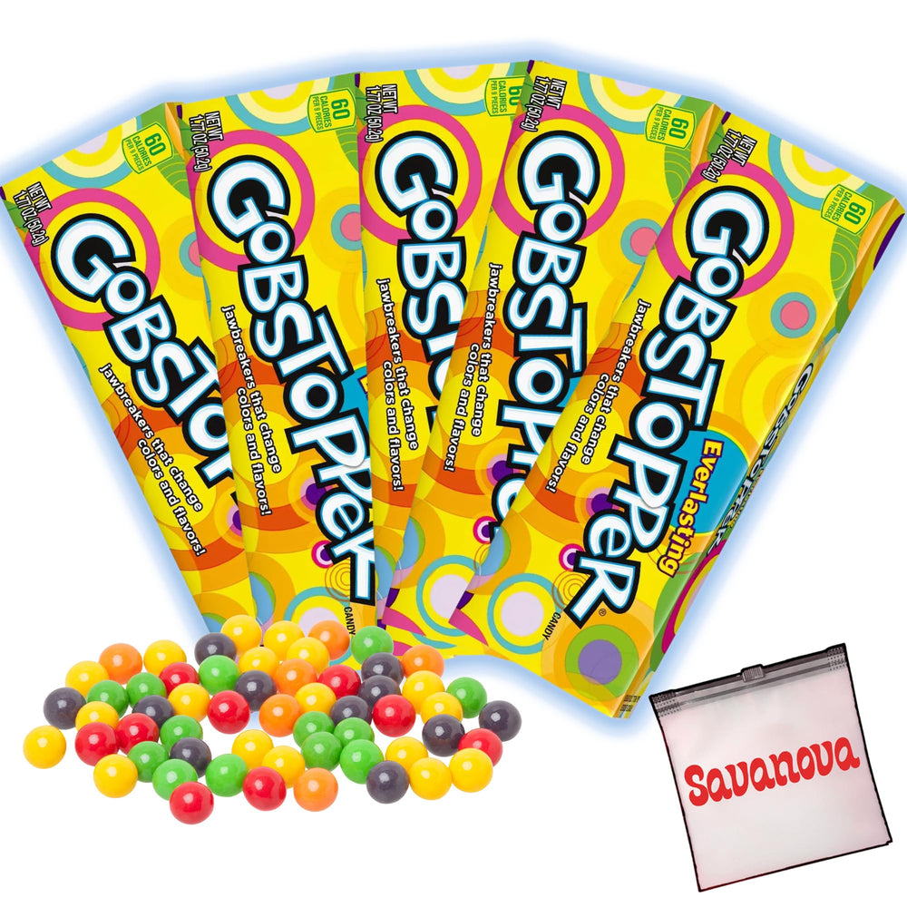 Savanova empaque frontal de Everlasting Gobstopper mostrando colores vibrantes y beneficio visual