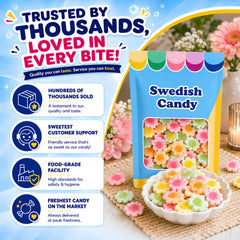 Scandylicious primer plano de textura gomosa que resalta suavidad