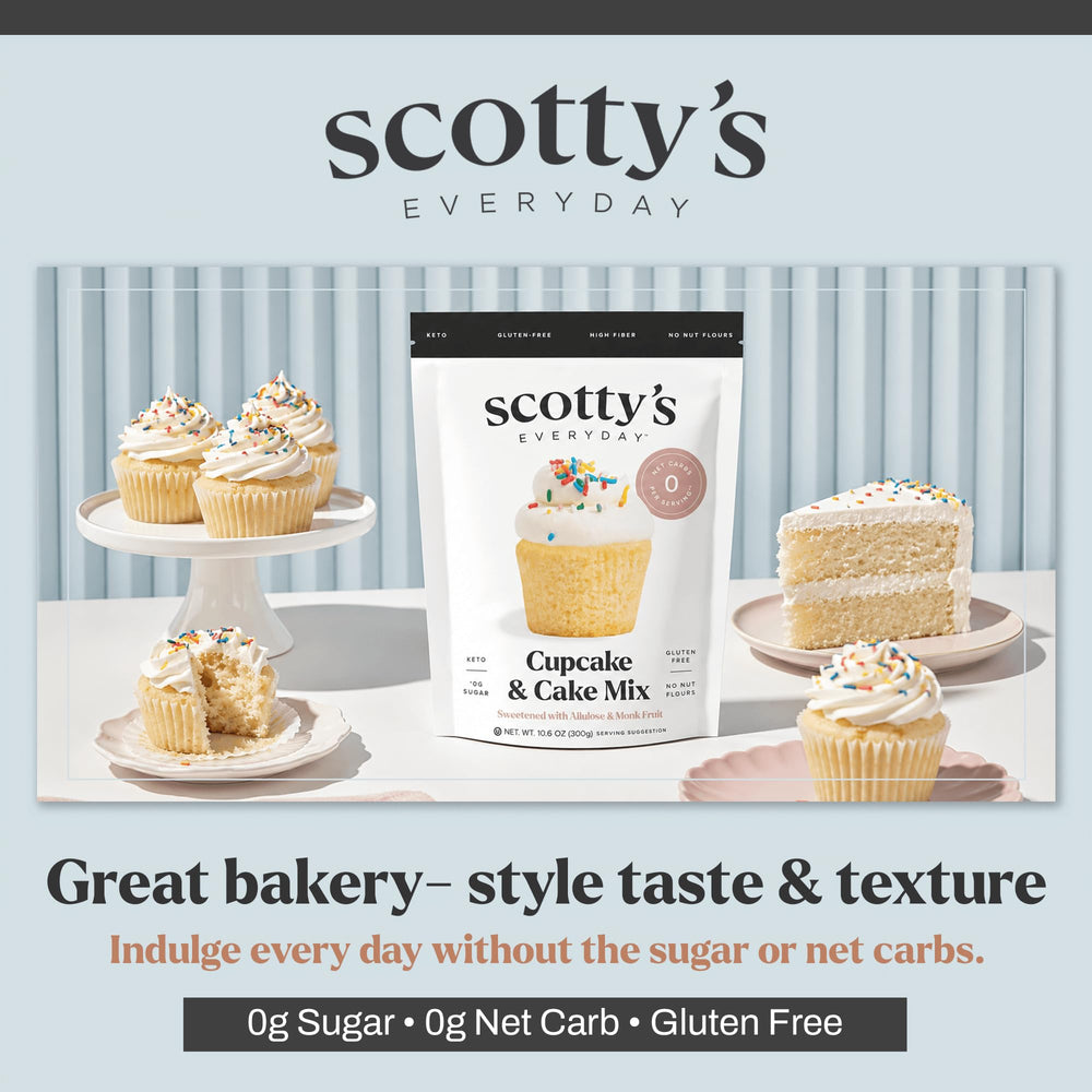 Scotty's Everyday cupcakes horneados, aspecto esponjoso y uniforme
