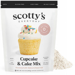 Scotty's Everyday empaque frontal que muestra mezcla keto sin gluten