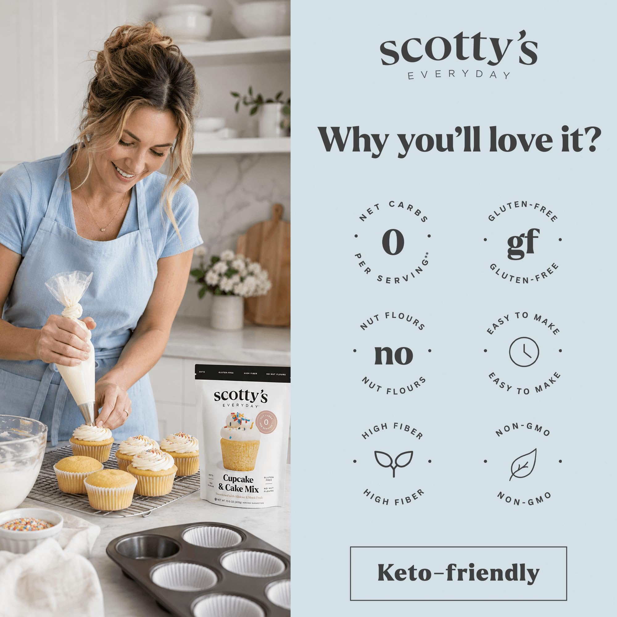 Scotty's Everyday pastel entero emplatado, listo para servir
