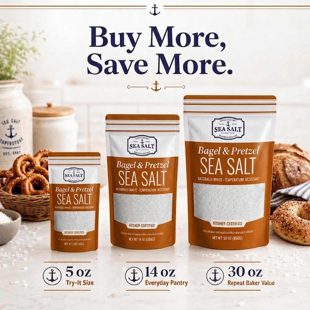 Sea Salt Superstore etiqueta y detalles del producto que facilitan identificación