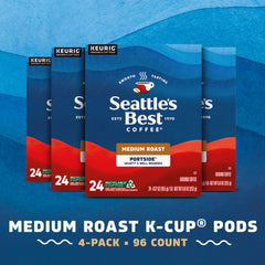 Seattle's Best Coffee cápsula K-Cup en primer plano, detalle que facilita extracción uniforme