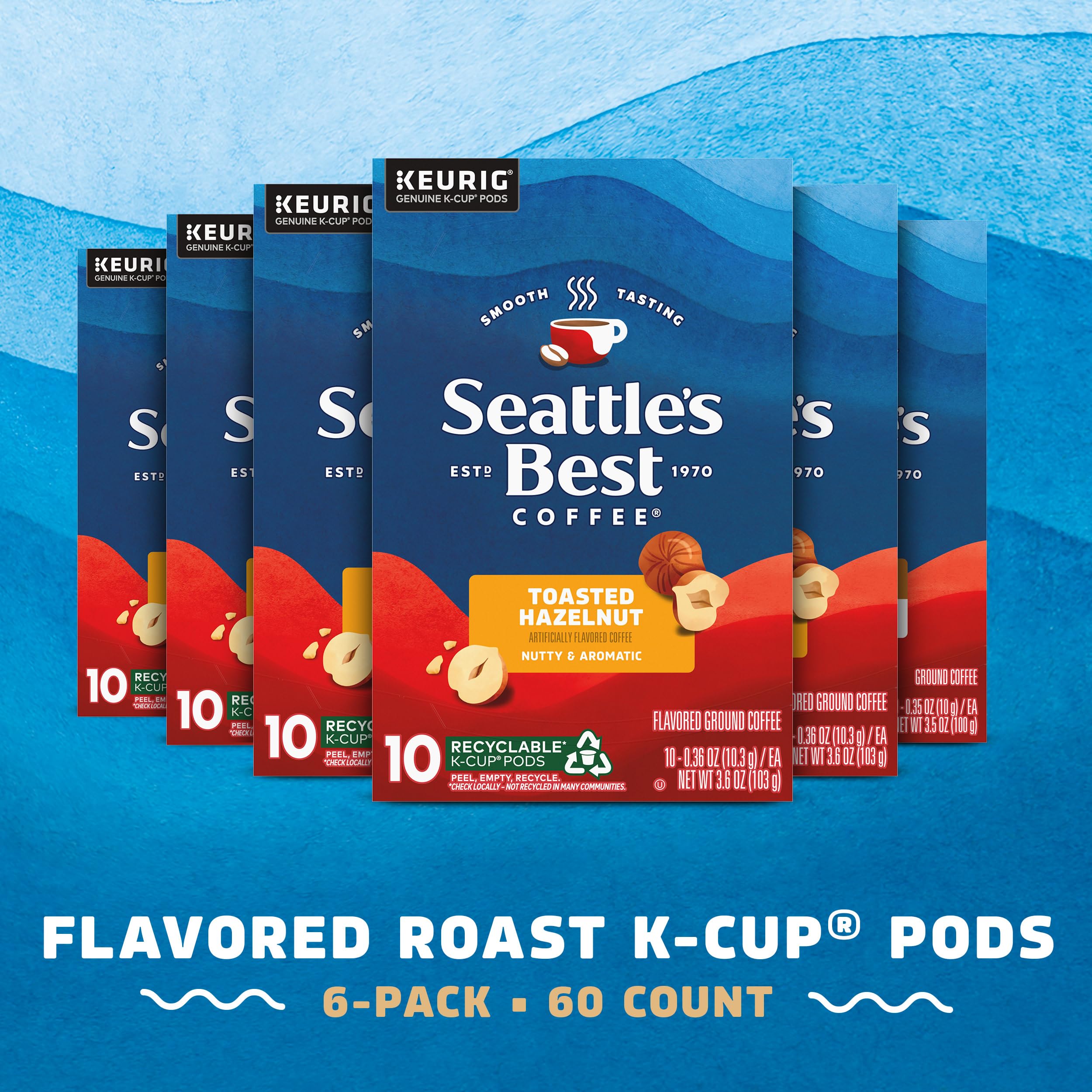 Seattle's Best Coffee detalle de cápsula K-Cup para extracción consistente y sabor uniforme
